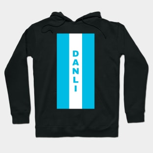 Danli City in Honduran Flag Colors Vertical Hoodie